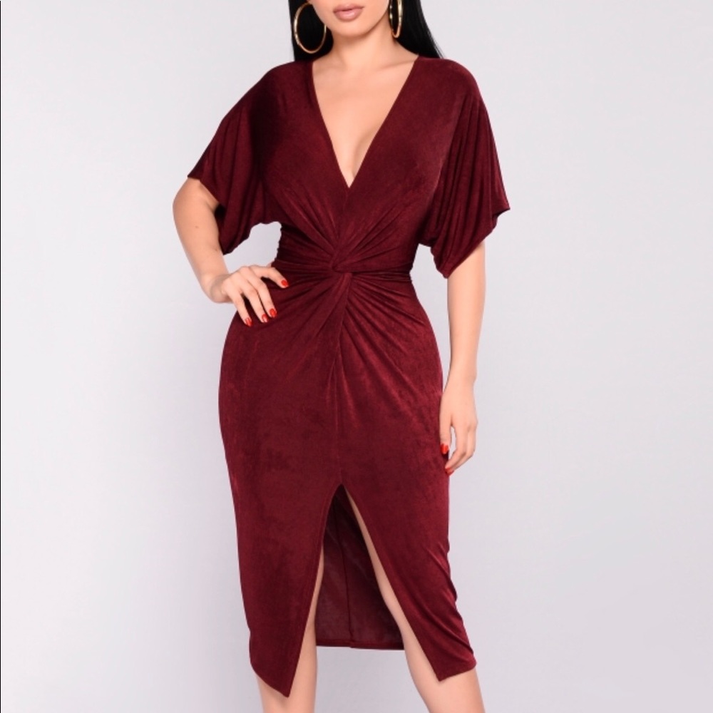 Full Grown Knot Dress - Fashion Nova